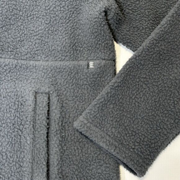 Free Fly Freefly Women’s Bamboo Sherpa Fleece Half Zip Pullover Large Grey Blue - Picture 3 of 10